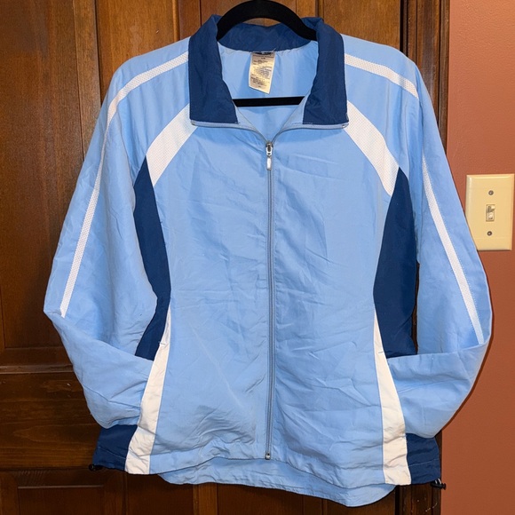 Athletic Works Jackets & Blazers - Blue & White Women’s Jacket